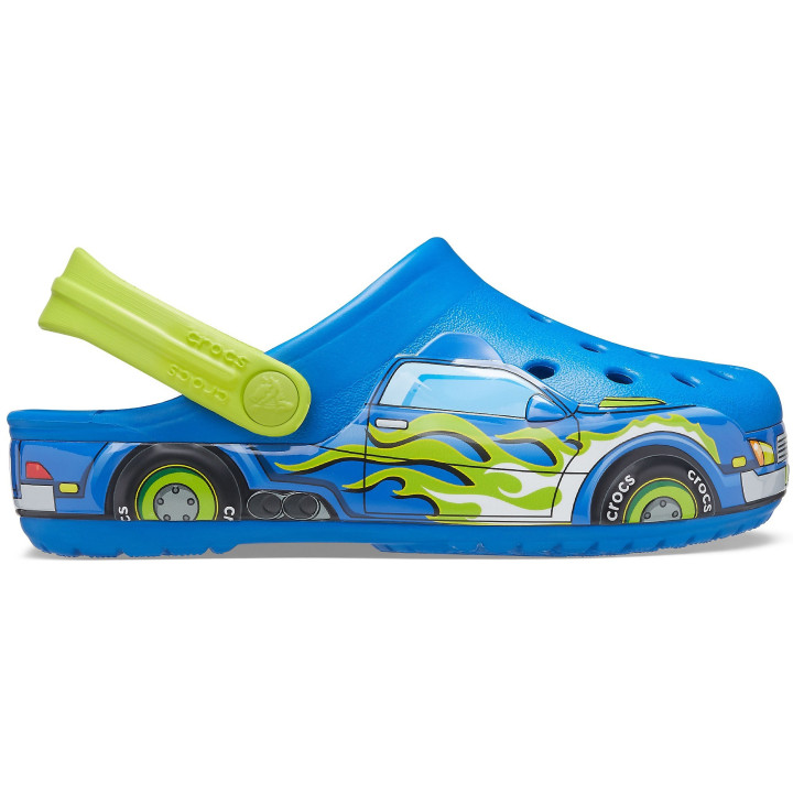 KIDS CROCS FUN LAB TRUCK BAND CLOG 207074 BRIGHT COBALT