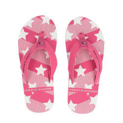 KLAPKI JAPONKI TOMMY HILFIGER STARS PRINT FLIP FLOP FUCHSIA