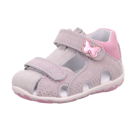 SANDAŁY SUPERFIT FANNI HELLGRAU/ROSA 0-609041-2500