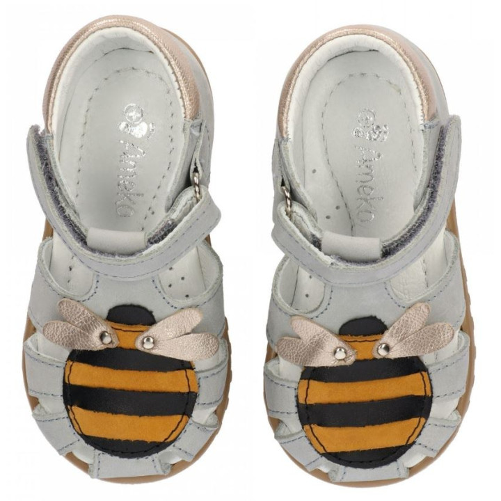 SANDALS AMEKO FIRST STEPS BEE GREY