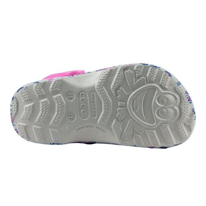 CHODAKI COQUI LITTLE FROG MID. GREY/FUCHSIA LOVE + AMULET