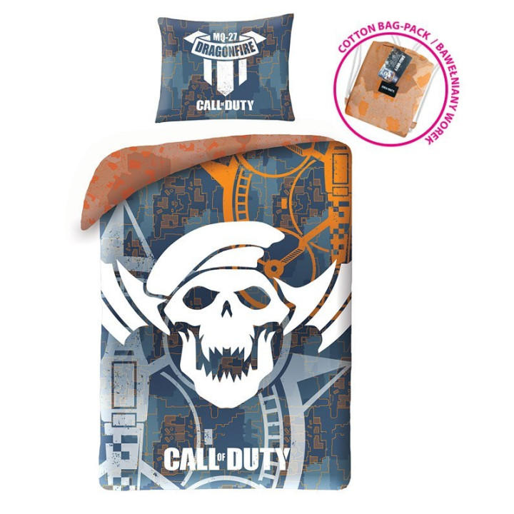 SINGLE DUVET SET 140 X 200 CM CALL OF DUTY COD-5530BL