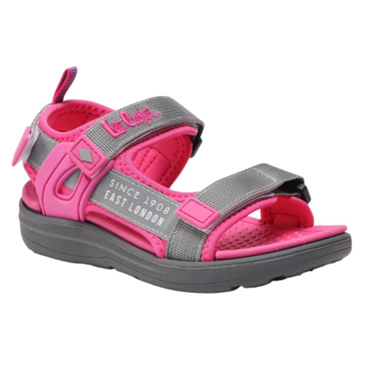 SANDALS LEE COOPER GREY/FUXIA