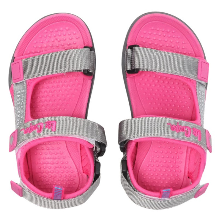 SANDAŁY LEE COOPER GREY/FUXIA