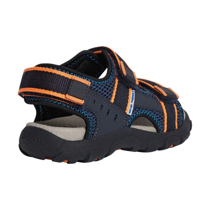 SANDALS GEOX STRADA NAVY/FLUO ORANGE