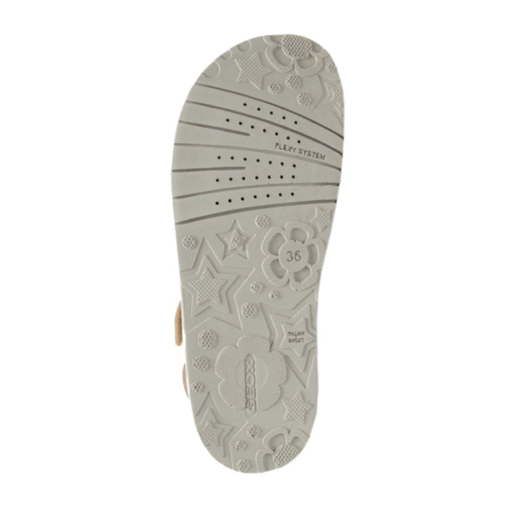 SANDALS GEOX COSTAREI GOLD/FLUO FUCHSIA