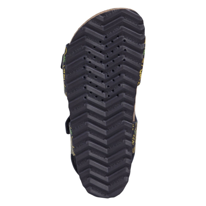 SANDALS GEOX GHITA NAVY/FLUO YELLOW