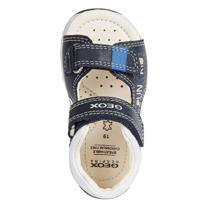 SANDALS GEOX TAPUZ BABY BOY NAVY/WHITE