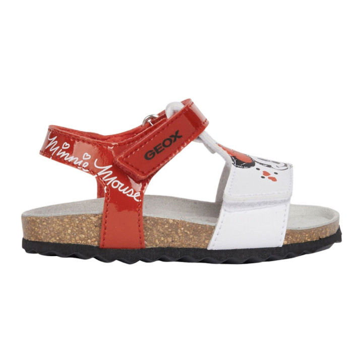 SANDALS GEOX CHALKI RED/WHITE DISNEY MINNIE MOUSE