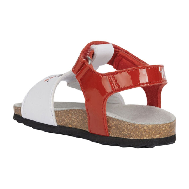 SANDALS GEOX CHALKI RED/WHITE DISNEY MINNIE MOUSE