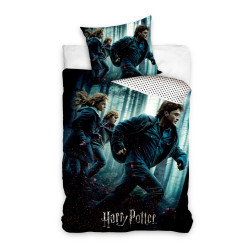 POŚCIEL BAWEŁNIANA 140 X 200 CM HARRY POTTER HOGWARTS MOVIE HP203032-PP