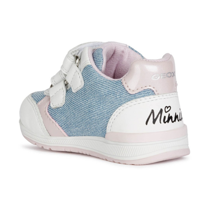 SNEAKERSY GEOX RISHON LIGHT JEANS/WHITE DISNEY MINNIE MOUSE