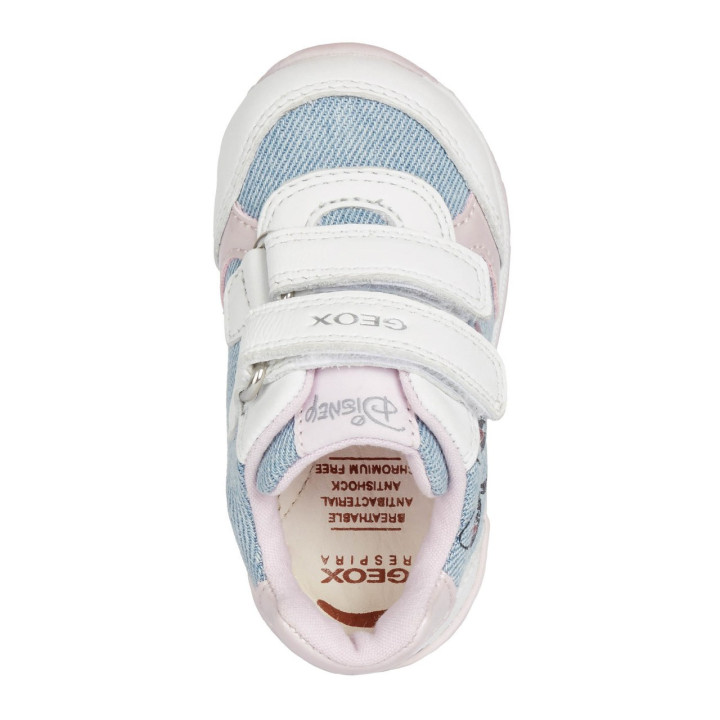 SNEAKERSY GEOX RISHON LIGHT JEANS/WHITE DISNEY MINNIE MOUSE