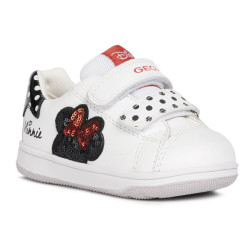 SNEAKER GEOX FLICK WHITE/BLACK DISNEY MINNIE MOUSE