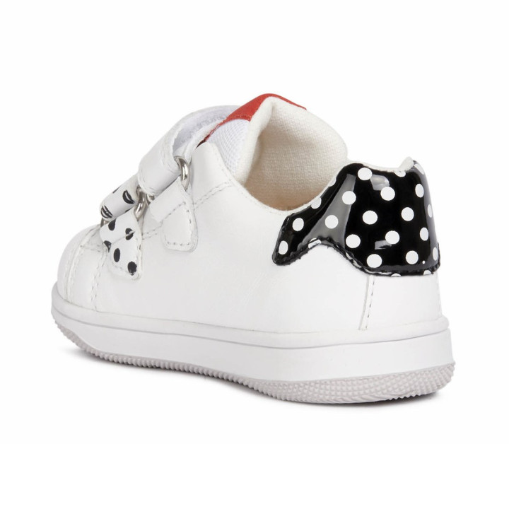 SNEAKERSY GEOX FLICK WHITE/BLACK DISNEY MINNIE MOUSE