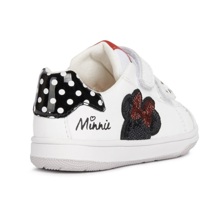 SNEAKER GEOX FLICK WHITE/BLACK DISNEY MINNIE MOUSE