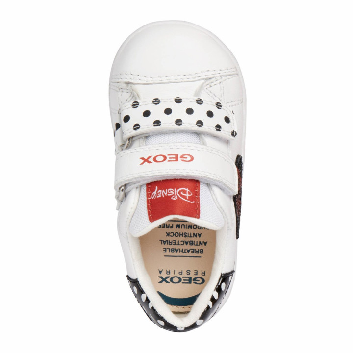SNEAKERSY GEOX FLICK WHITE/BLACK DISNEY MINNIE MOUSE