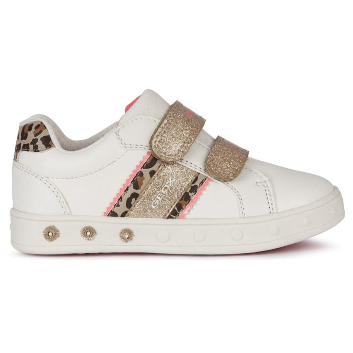 SNEAKERSY GEOX SKYLIN WHITE/FLUO FUSCHIA LED LIGHTS