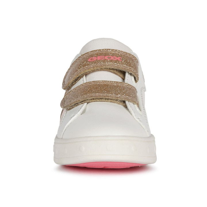 SNEAKERSY GEOX SKYLIN WHITE/FLUO FUSCHIA LED LIGHTS
