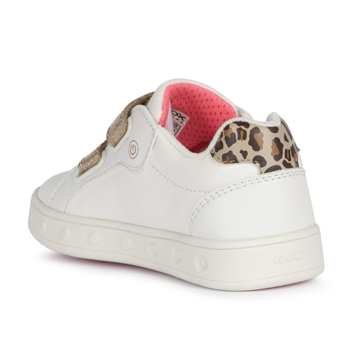 SNEAKERSY GEOX SKYLIN WHITE/FLUO FUSCHIA LED LIGHTS