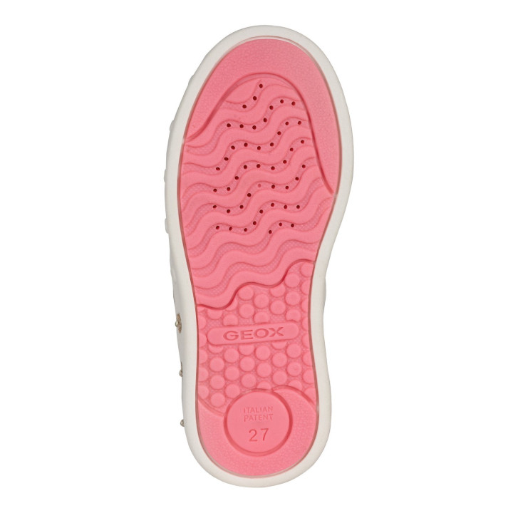 SNEAKER GEOX SKYLIN WHITE/FLUO FUSCHIA LED LIGHTS