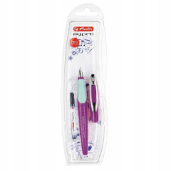 HERLITZ FOUNTAIN PEN MY.PEN PURPLE/MINT