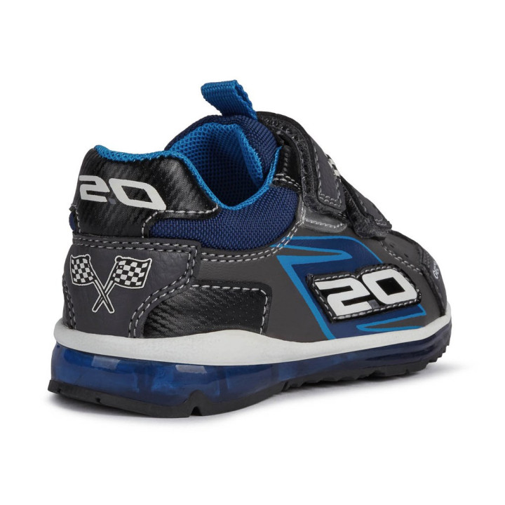 SNEAKERSY GEOX TODO CARS ANTHRACITE/BLACK LED LIGHTS