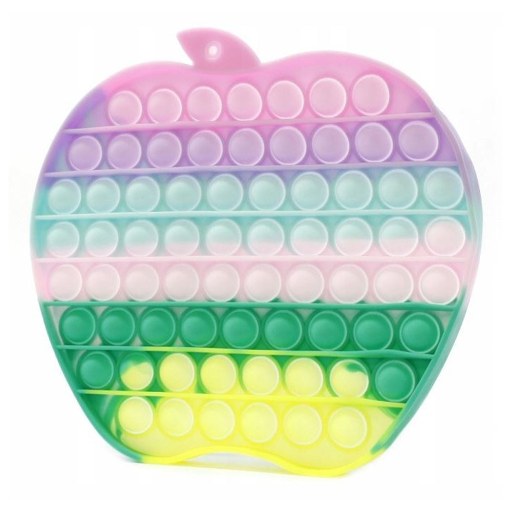 ZABAWKA SENSORYCZNA PUSH BUBBLE FIDGET POP IT JABŁKO D38486