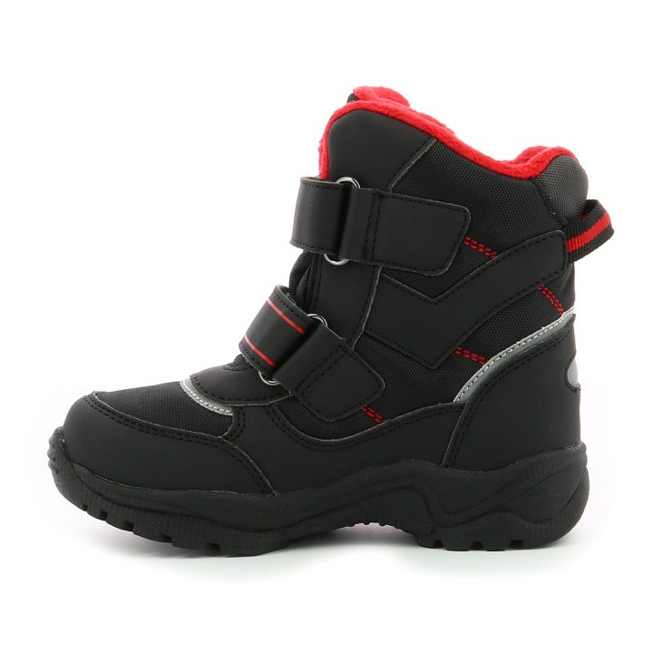 ŚNIEGOWCE KICKERS JUKKRO BLACK RED WATERPROOF