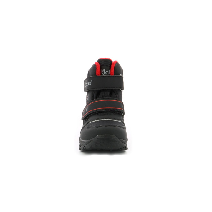 ŚNIEGOWCE KICKERS JUKKRO BLACK RED WATERPROOF