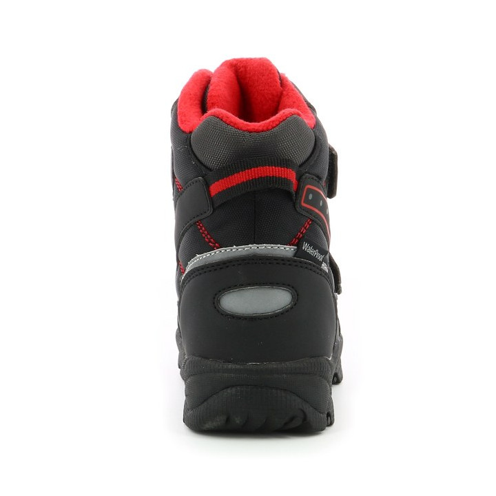 ŚNIEGOWCE KICKERS JUKKRO BLACK RED WATERPROOF