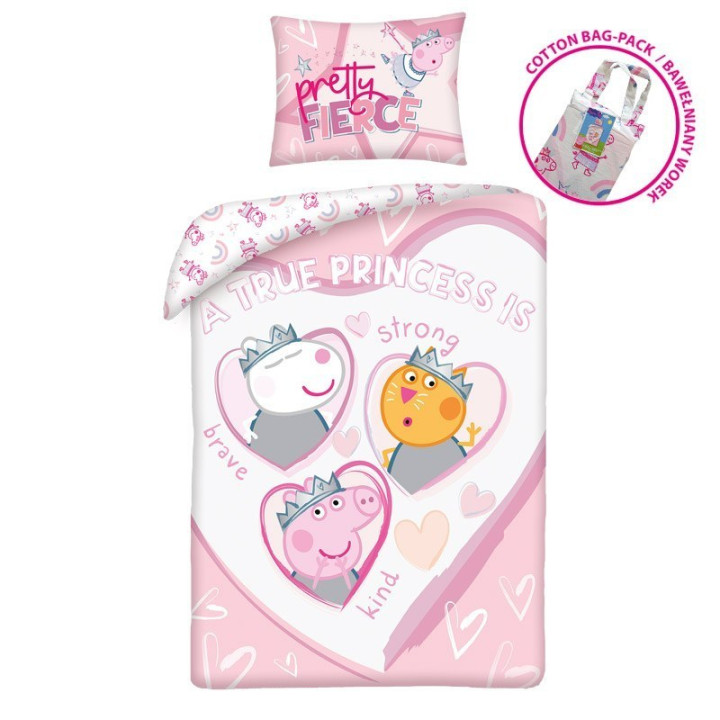 BABY BEDDING SET 100 X 135 CM PEPPA PIG PE-3257JBL
