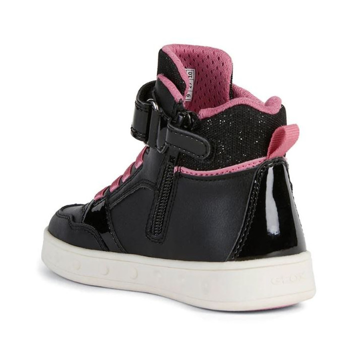 SHOES GEOX SKYLIN GEOX SKYLIN BLACK/FUCHSIA LED LIGHTS