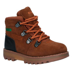 TRZEWIKI PRZEJŚCIOWE KICKERS KICKNATURE BROWN ORANGE WATERPROOF