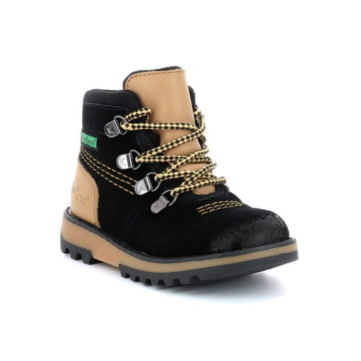 TRZEWIKI PRZEJŚCIOWE KICKERS KICKNATURE BLACK YELLOW WATERPROOF