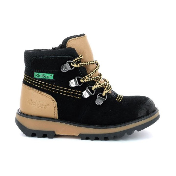 TRZEWIKI PRZEJŚCIOWE KICKERS KICKNATURE BLACK YELLOW WATERPROOF