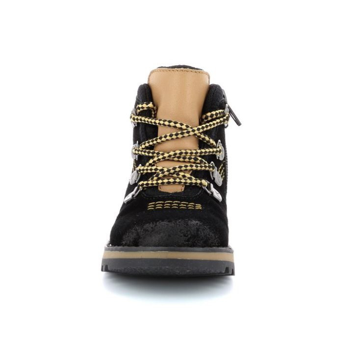 TRZEWIKI PRZEJŚCIOWE KICKERS KICKNATURE BLACK YELLOW WATERPROOF