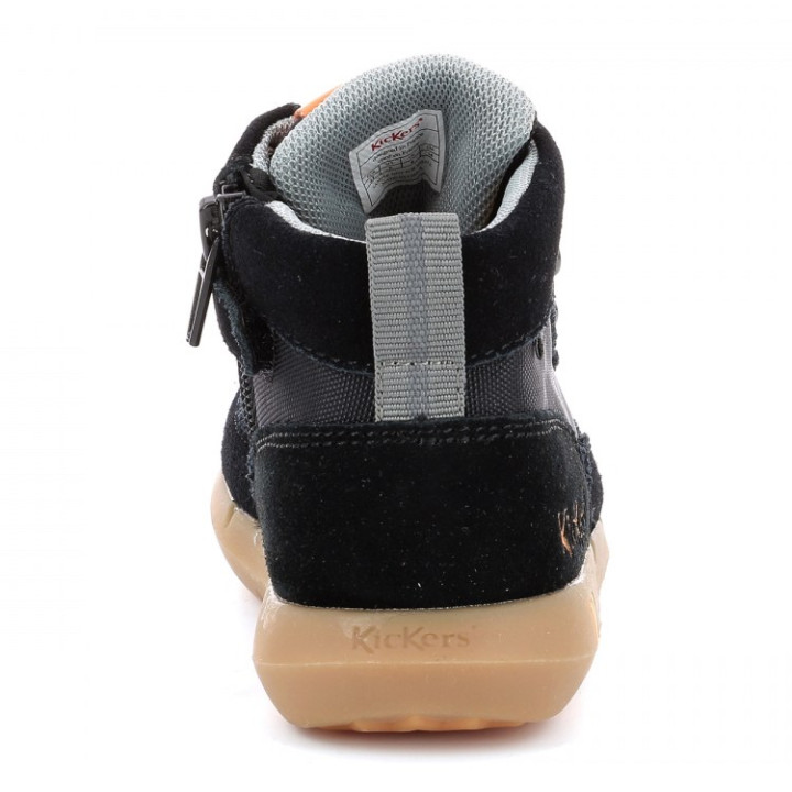 SHOES KICKERS JUNIBY BLACK ORANGE WATERPROOF