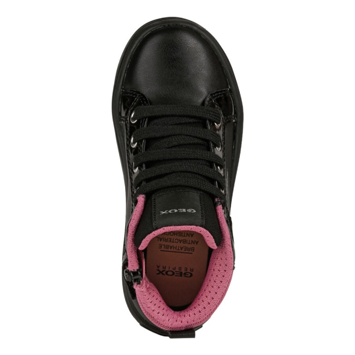 TRZEWIKI PRZEJŚCIOWE GEOX PAWNEE JUNIOR GIRL BLACK/FUCHSIA LED LIGHTS
