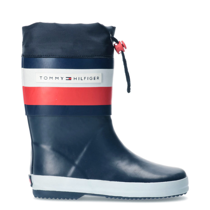 KALOSZE OCIEPLANE TOMMY HILFIGER RAIN BOOT BLUE