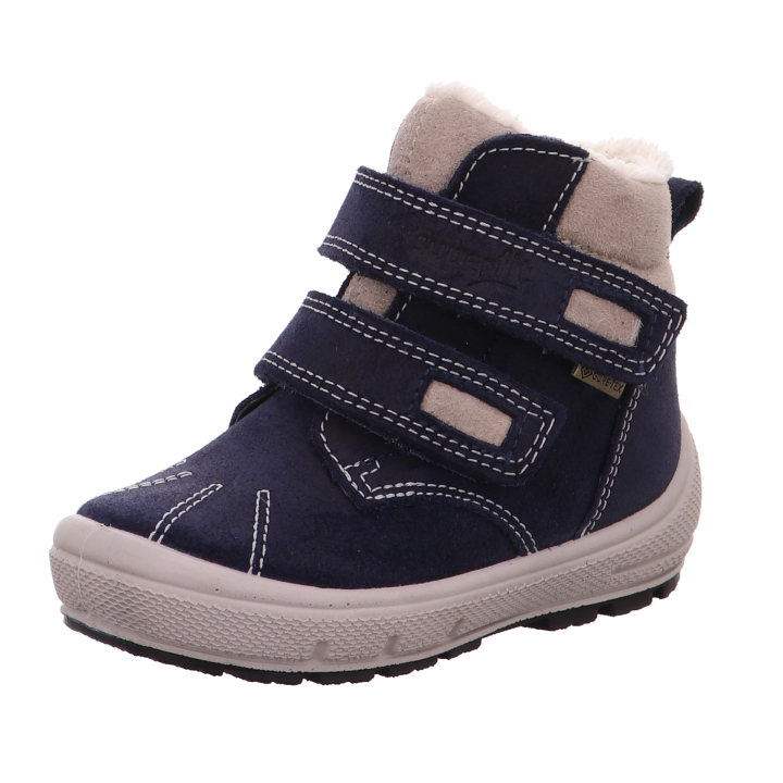 SNOW BOOT SUPERFIT GROOVY BLAU/BEIGE GORE-TEX