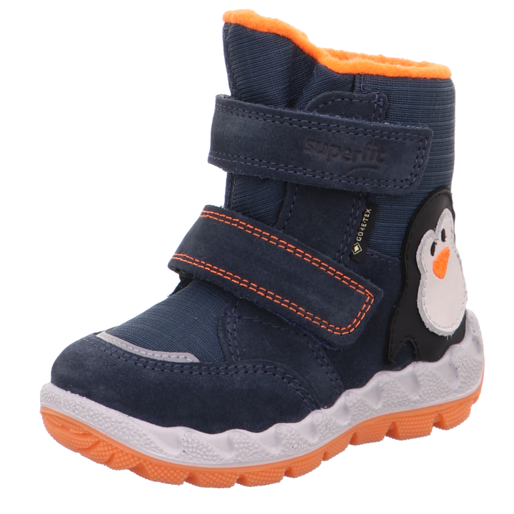 SNOW BOOT SUPERFIT ICEBIRD BLAU/ORANGE GORE-TEX