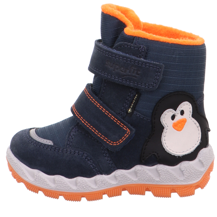 ŚNIEGOWCE SUPERFIT ICEBIRD BLAU/ORANGE MEMBRANA GORE-TEX
