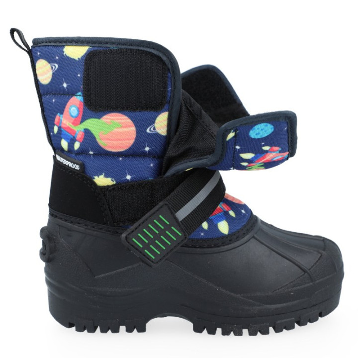 SNOW BOOTS KANGAROOS NAVY/SPACE WATERPROOF