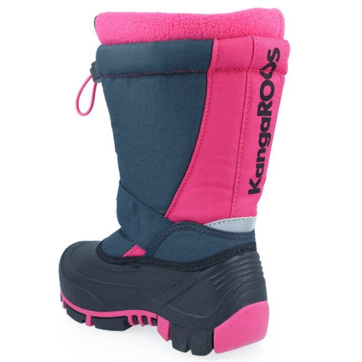 SNOW BOOTS KANGAROOS KANGA-BEAN II DK NAVY/DAISY PINK