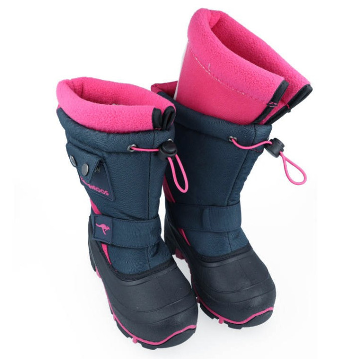 ŚNIEGOWCE KANGAROOS KANGA-BEAN II DK NAVY/DAISY PINK