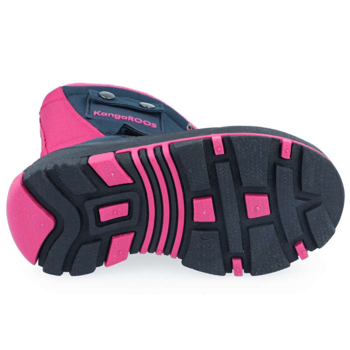 SNOW BOOTS KANGAROOS KANGA-BEAN II DK NAVY/DAISY PINK