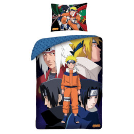 POŚCIEL BAWEŁNIANA DZIECIĘCA 140 X 200 CM NARUTO NA-3260BL