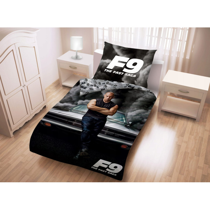 SINGLE DUVET SET 140 X 200 CM FAST & FURIOUS FF-7679CBL