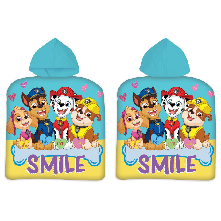 BATH TOWEL PONCHO 50 X 100 CM PAW PATROL (1029)